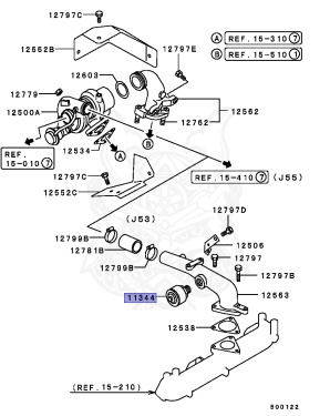 ME033761 - Mitsubishi - Valve, Air Inlet Pipe Overboost - Nengun ...