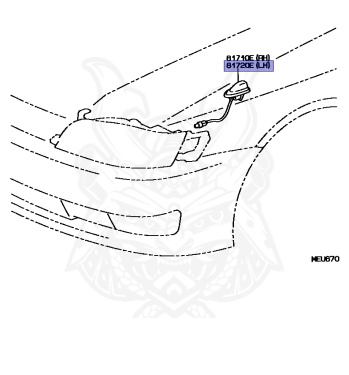 81720-22060 - Toyota - Marker Assy, Fender, Lh - Nengun Performance