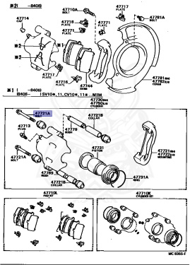 90119-09004 - Toyota - Bolt (for Front Disc Brake Cylinder