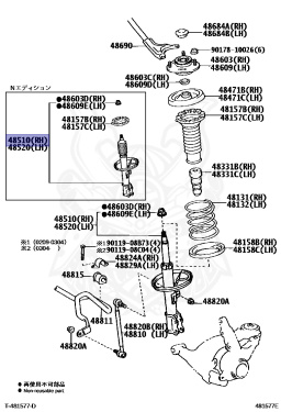 48510-80085 - Toyota - Absorber Assy, Shock, Front Rh - Nengun Performance