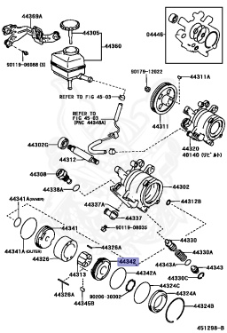 44342-32010 - Toyota - Rear Plate, Vane Pump Side - Nengun Performance