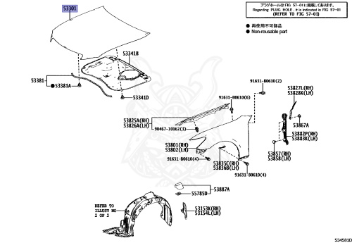 53301-30510 - Toyota - Hood Sub-assy - Nengun Performance