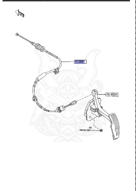 F100-41-660D - Mazda - Accel Cable - Nengun Performance