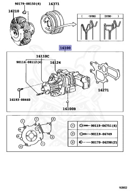 16100-69355 - Toyota - Pump Assy, Engine Water - Nengun Performance