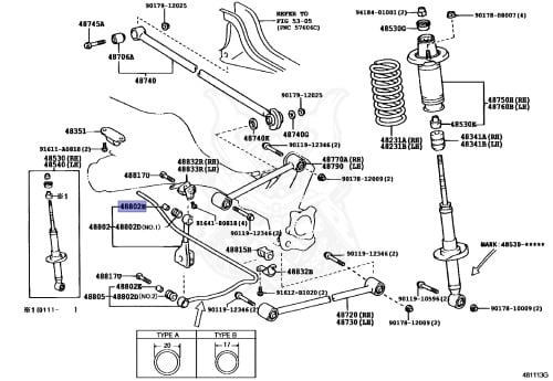 90560-10044 - Toyota - Spacer (for Rear Stabilizer Bar) - Nengun