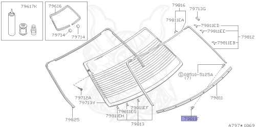 76881-0P000 - Nissan - Grommet, Screw - Nengun Performance