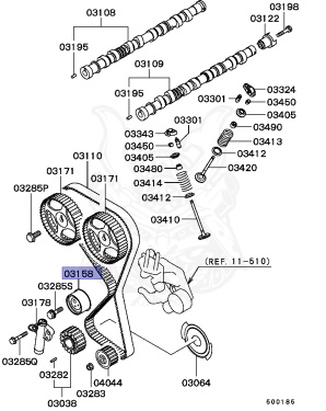 MD369999 - Mitsubishi - Tensioner Pulley - Nengun Performance