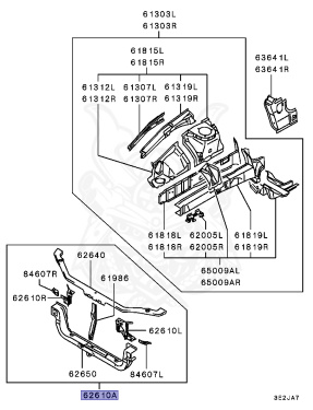 MR208733 - Mitsubishi - Support Assy, Headlamp - Nengun Performance