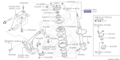 54303-96E25 - Nissan - Strut Kit, Front Suspension Lh - Nengun Performance