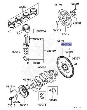 MD373136 - Mitsubishi - Flywheel Assy - Nengun Performance