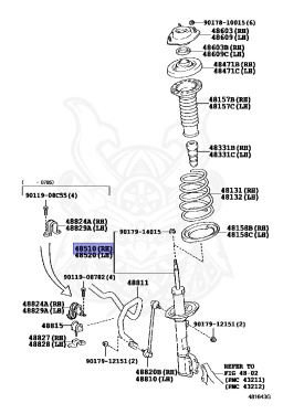 48510-49435 - Toyota - Shock Absorber Assy, Front Rh - Nengun Performance