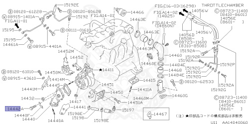 14434-V0301 - Nissan - Bolt Turbocharger - Nengun Performance