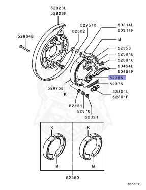 MB520465 - Mitsubishi - Spring, Rr Brake Shoe To Strut - Nengun Performance