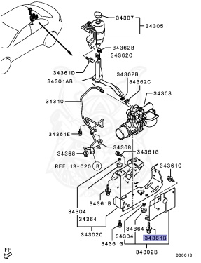 Mu001081 MU000871 - Mitsubishi - Bolt, Diff Control - Nengun Performance