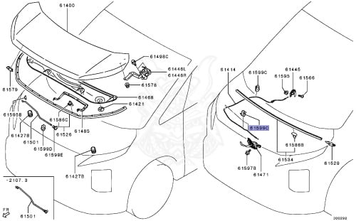 MU481269 - Mitsubishi - Clip, Hood Locking - Nengun Performance