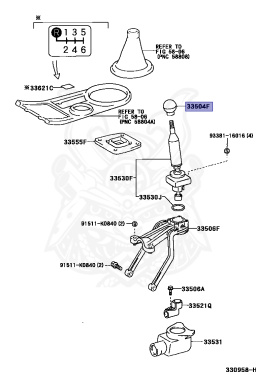 33504-53011 - Toyota - Shift Knob Sub-assy - Nengun Performance