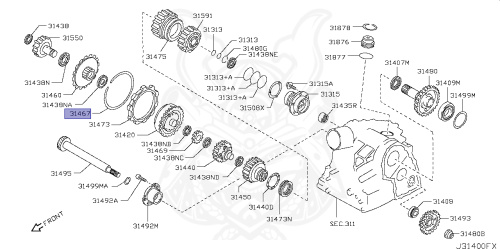 31506-31X16 - Nissan - Ring, Snap - Nengun Performance