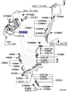 Corps De Papillon Mitsubishi OEM MN153347 / MR507890 - Pièce D'origine Qualité Constructeur, Garantie 12 Mois