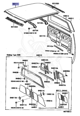本A-31 15 ⑥ 6311-ZZ Ball Bearing 55x120x29 Shielded - Bearings Direct