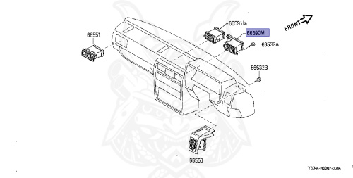 68750-01J00 - Nissan - Ventilator Assembly, Side Assist - Nengun ...