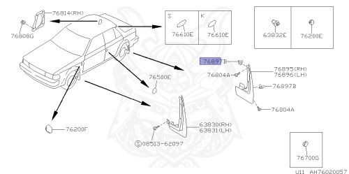 63848-D0100 - Nissan - Clip - Nengun Performance