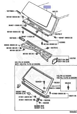 56111-60220 - Toyota - Glass, Windshield - Nengun Performance