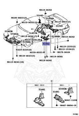 51442-17010 - Toyota - Cover, Engine Under, No.2 - Nengun Performance
