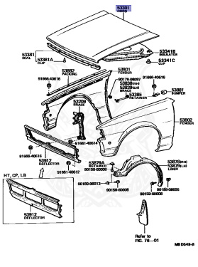 53301-12310 - Toyota - Hood Sub-assy - Nengun Performance