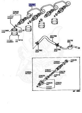 23761-64020 - Toyota - Pipe Assy, Nozzle Leakage - Nengun Performance