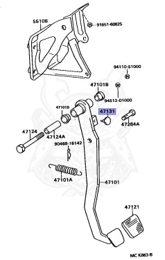 90541-06032 - Toyota - Cushion, No.1 (for Clutch Pedal) - Nengun