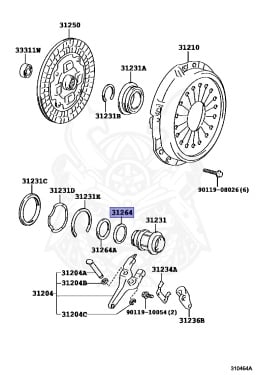 Spring T31260 31264-14060 - Toyota - Cone Spring Thrust - Nengun Performance
