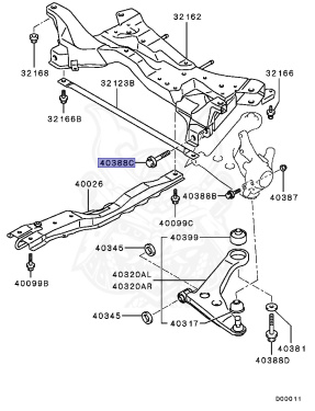 Mu001081 MU140081 - Mitsubishi - Bolt, Fr Susp Lwr Arm - Nengun Performance