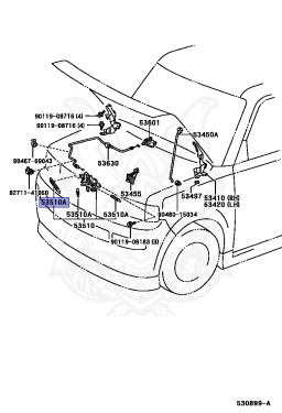 90506-09052 - Toyota - Spring, Tension (for Hood Lock) - Nengun