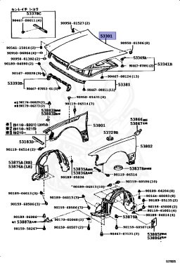53301-30310 - Toyota - Hood Sub-assy - Nengun Performance