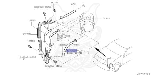 02187-51523 - Nissan - Hose, Canister - Nengun Performance