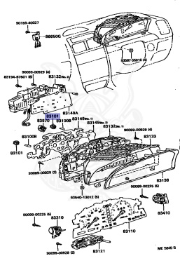 83101-14040 - Toyota - Socket Sub-assy, Combination Meter Bulb