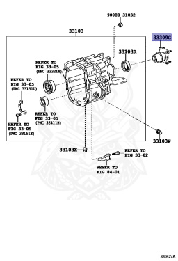 33309-0W010 - Toyota - Flange, Manual Transmission Output Shaft ...