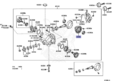 41301-14100 - Toyota - Case Sub-assy, Rear Differential - Nengun ...