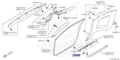 76848-35F10 - Nissan - Grommet - Nengun Performance