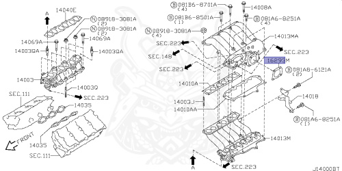 16175-4W000 - Nissan - Intake Manifold Gasket - Nengun Performance