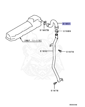 ME001325 - Mitsubishi - Hose, Eng Breather - Nengun Performance
