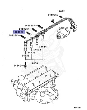 MD173961 - Mitsubishi - Clamp, Spark Plug Cable - Nengun