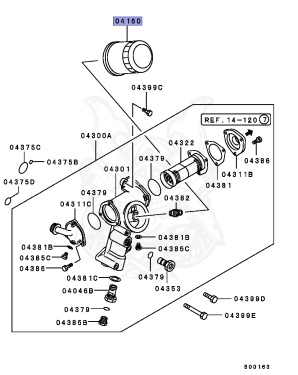 ME001382 - Mitsubishi - Oil Filter - Nengun Performance