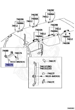74617-58010-C0 - Toyota - PLUG, ASSIST GRIP - Nengun Performance