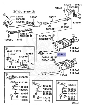 MB313658 - Mitsubishi - EXHAUST MAIN MUFFLER - Nengun Performance