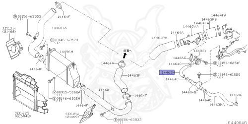 14463-AQ865 - Nissan - HOSE, AIR INLET - Nengun Performance