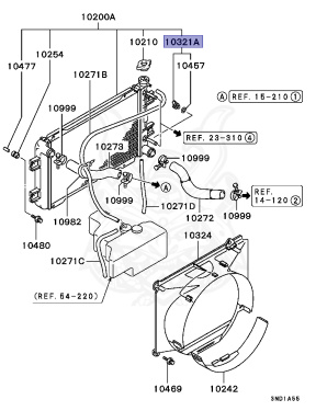 MB860977 - Mitsubishi - PLUG ASSY,RADIATOR - Nengun Performance