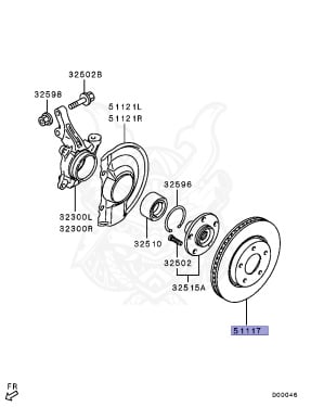 4615A115 - Mitsubishi - BRAKE DISK - Nengun Performance