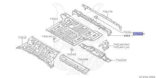 75610-VB000 - Nissan - MEMBER ASSEMBLY, REAR CROSS END - Nengun Performance