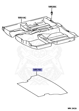 58570-20200-C0 - Toyota - Carpet Assy, Rear Floor - Nengun Performance